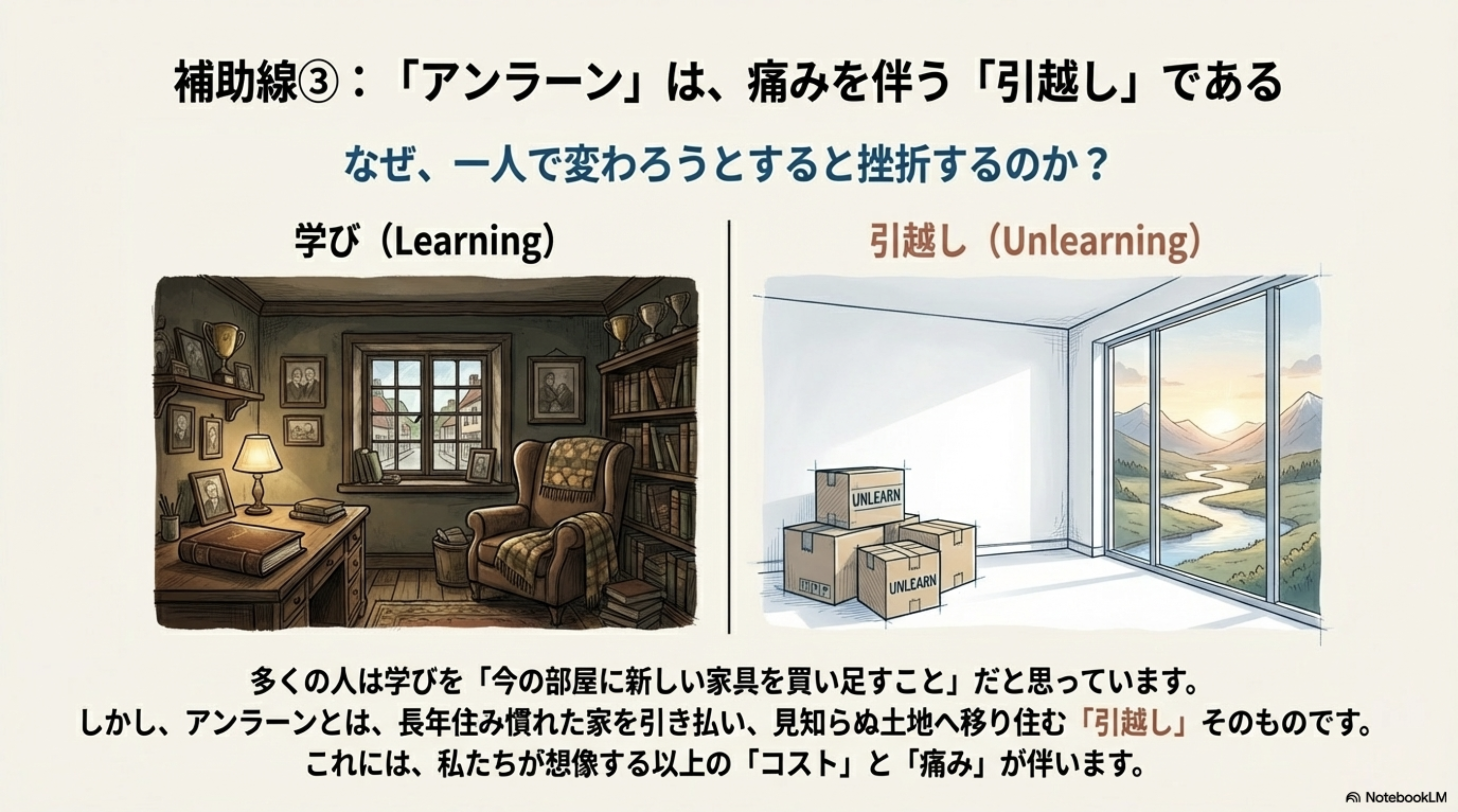 学びとアンラーンの違い